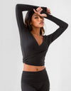 Spring Sports Workout Long Sleeve Yoga Clothes