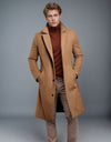 Woolen Men's Mid-length Trench Coat