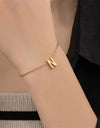 26 Letters Fashion Personality Stainless Steel Letter Bracelet