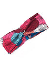 Floral cross hair band