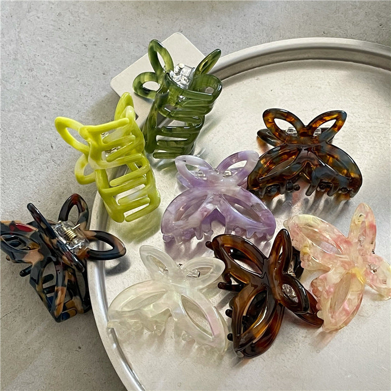 Fashion Retro Colorized Butterfly Small Hair Clip