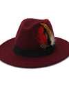 Autumn And Winter New Black Woolen Top Hat