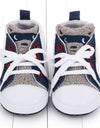 Canvas shoes color matching letters walking shoes