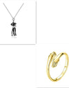Love Hug Necklace Unisex Men Women Couple Jewelry Simple Temperament Clavicle Chain Valentines Day Lover Gift