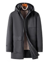 Thickened Middle-aged Cotton-padded Clothes Casual Hooded Coat