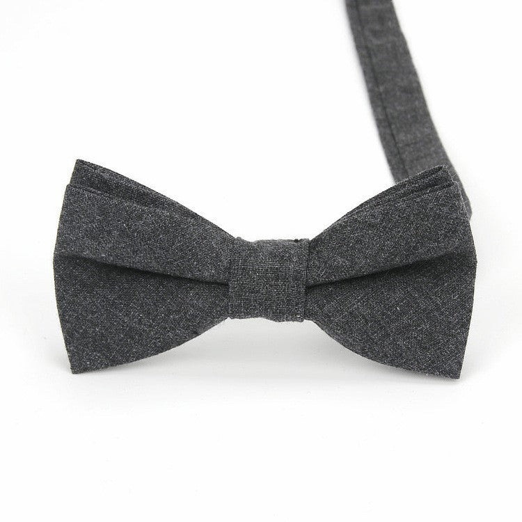 Men's cotton bow tie Korean fashion casual stripes