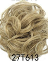 New Trendy Design Women Wavy Curly Messy Hair Bun Synthetic