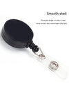 Glossy Full Flat Retractable Badge Buckle Lanyard Buckle Metal Back Splint Pull Peels