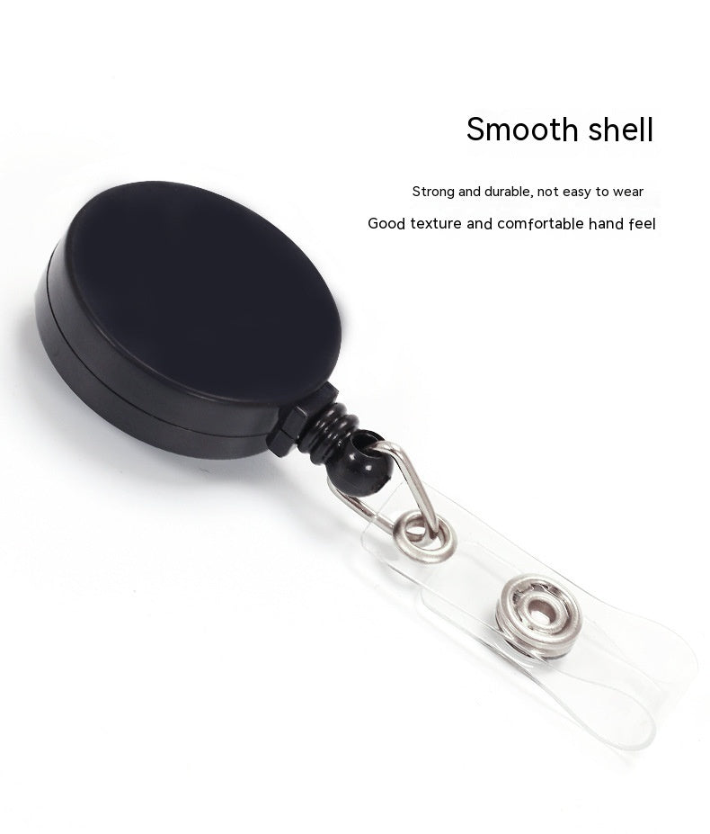 Glossy Full Flat Retractable Badge Buckle Lanyard Buckle Metal Back Splint Pull Peels