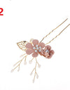 Blue White Purple Color Flower Hair Comb