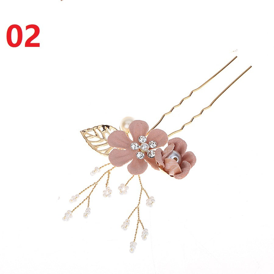 Blue White Purple Color Flower Hair Comb