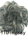 New Trendy Design Women Wavy Curly Messy Hair Bun Synthetic
