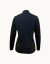 Color Zip-Up V-Neck T-Shirt For Women