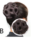 High Temperature Silk Wig Hair Ring, Hair Bun, Nine Flower Ball Head Bridal Costume Plate