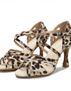 Leopard Print Latin Dance Shoes Women's Stiletto Heel Dancing Soft Bottom