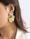 Fashion Personality New Metal Flower Earrings For Women