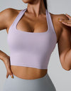 Halter Sports Push Up Bras Running Fitness