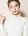 Women's Turtleneck Sweater Slim-fit Lapel Thickening Knitted Bottoming Shirt