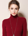 Women's Turtleneck Sweater Slim-fit Lapel Thickening Knitted Bottoming Shirt