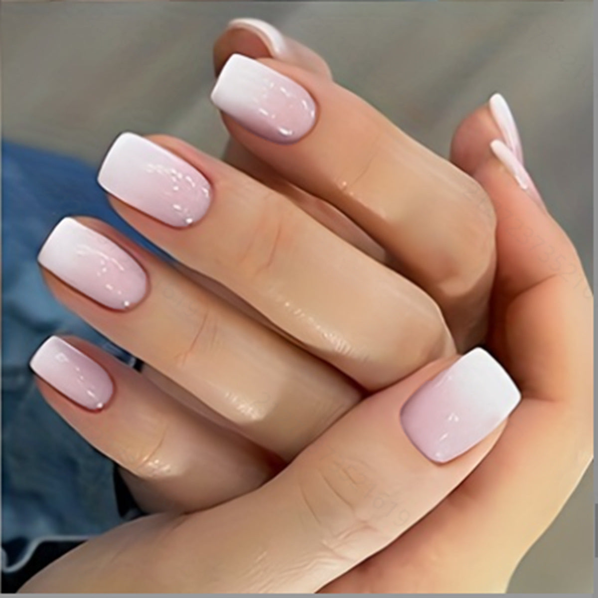 Women's European, American And French Style Pieces Fake Nail Patch