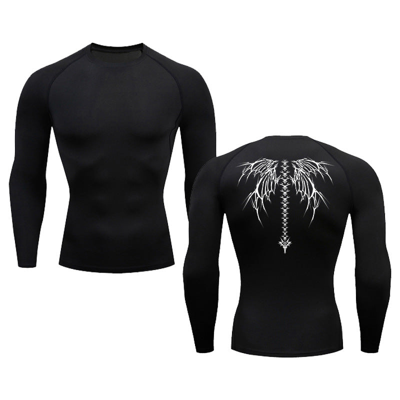 Summer Men's Short-sleeved Fashion Outdoor Casual Printed Quick-drying T-shirt