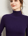 Women's Turtleneck Sweater Slim-fit Lapel Thickening Knitted Bottoming Shirt