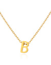 Simple Stainless Steel Colorfast English Letters Unisex Necklace