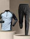 Half Zipper Training Wear Men's Quick Drying Clothes Long Sleeve Trousers Suit