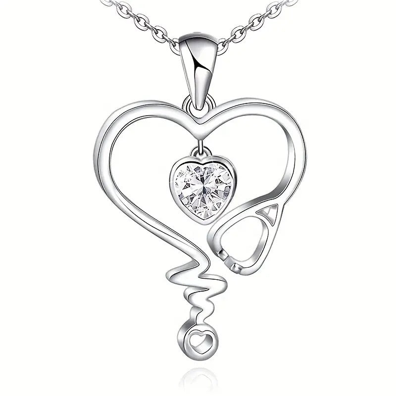 ECG Heart-shaped Exquisite Necklace For Women