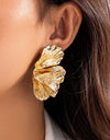 Fashion Personality New Metal Flower Earrings For Women