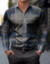 Men's Fashion Striped 3D Digital Printing Shirt