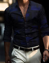 Men's Fashion Striped 3D Digital Printing Shirt
