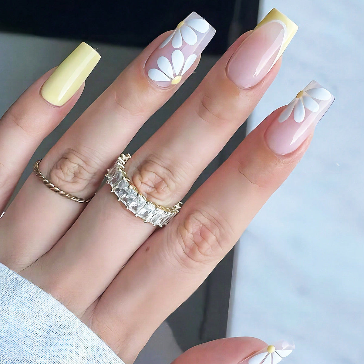 Women's European, American And French Style Pieces Fake Nail Patch