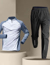 Half Zipper Training Wear Men's Quick Drying Clothes Long Sleeve Trousers Suit