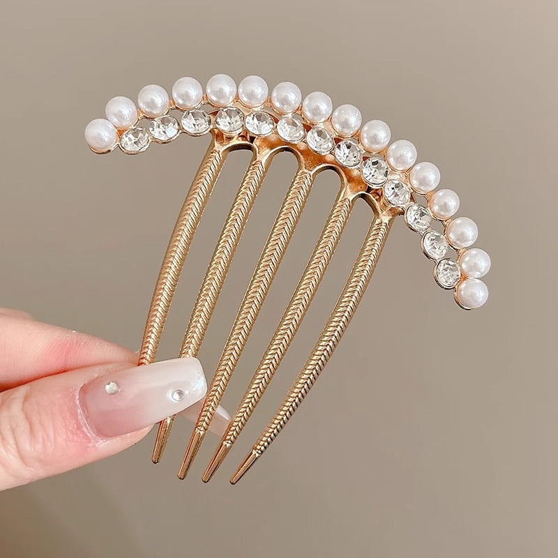 Rhinestone Butterfly Insert Comb For Updo Barrettes
