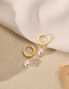 European And American Real Gold Brass Electroplated Fashion Personalized Design Earrings