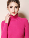 Women's Turtleneck Sweater Slim-fit Lapel Thickening Knitted Bottoming Shirt