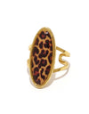 Stainless Steel 18K Leopard Ring