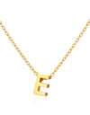 Simple Stainless Steel Colorfast English Letters Unisex Necklace