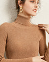 Women's Turtleneck Sweater Slim-fit Lapel Thickening Knitted Bottoming Shirt