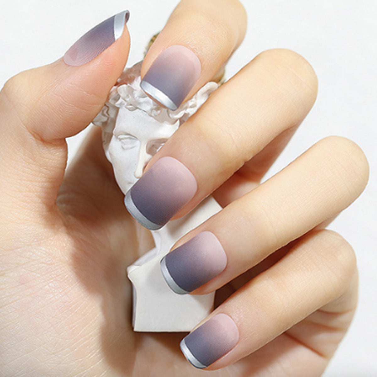 Women's European, American And French Style Pieces Fake Nail Patch