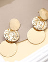 Simple Exaggerated Temperamental High Sense Round Ring Earrings Women