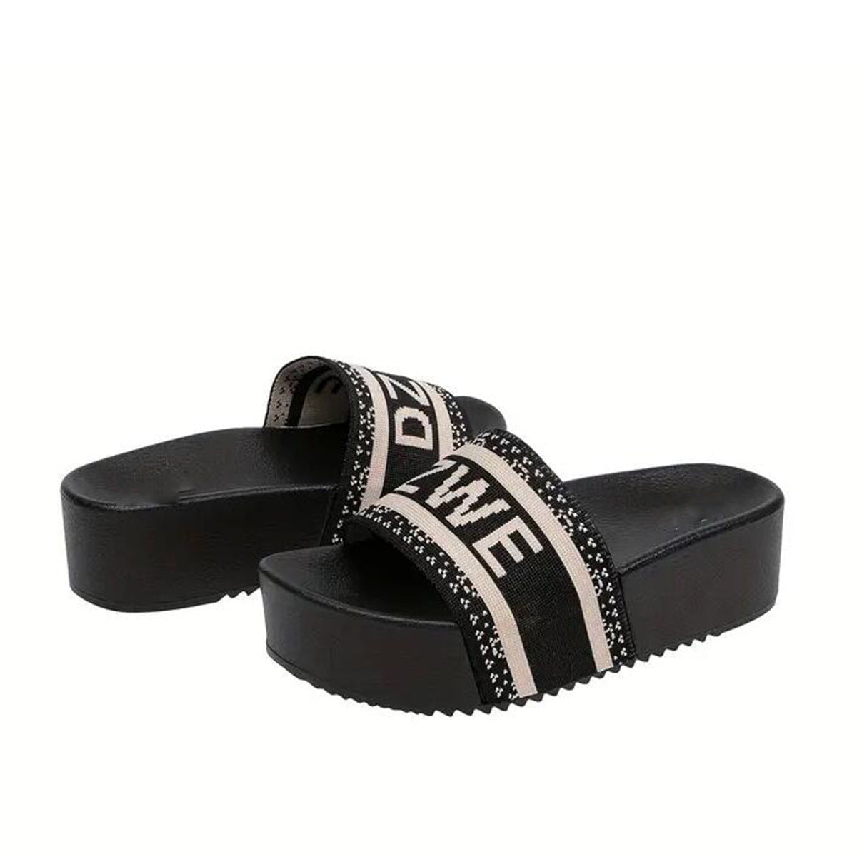 High-end Fashion French Beach Vacation Platform Women's Sandals Slippers