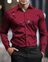 Men's Fashion Striped 3D Digital Printing Shirt
