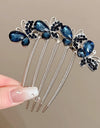 Rhinestone Butterfly Insert Comb For Updo Barrettes