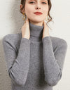 Women's Turtleneck Sweater Slim-fit Lapel Thickening Knitted Bottoming Shirt