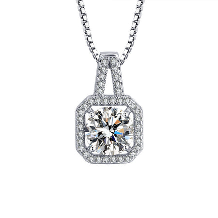 Three-piece Eight Hearts And Eight Arrows Zircon Rings Ear Studs Pendant Necklace Suit