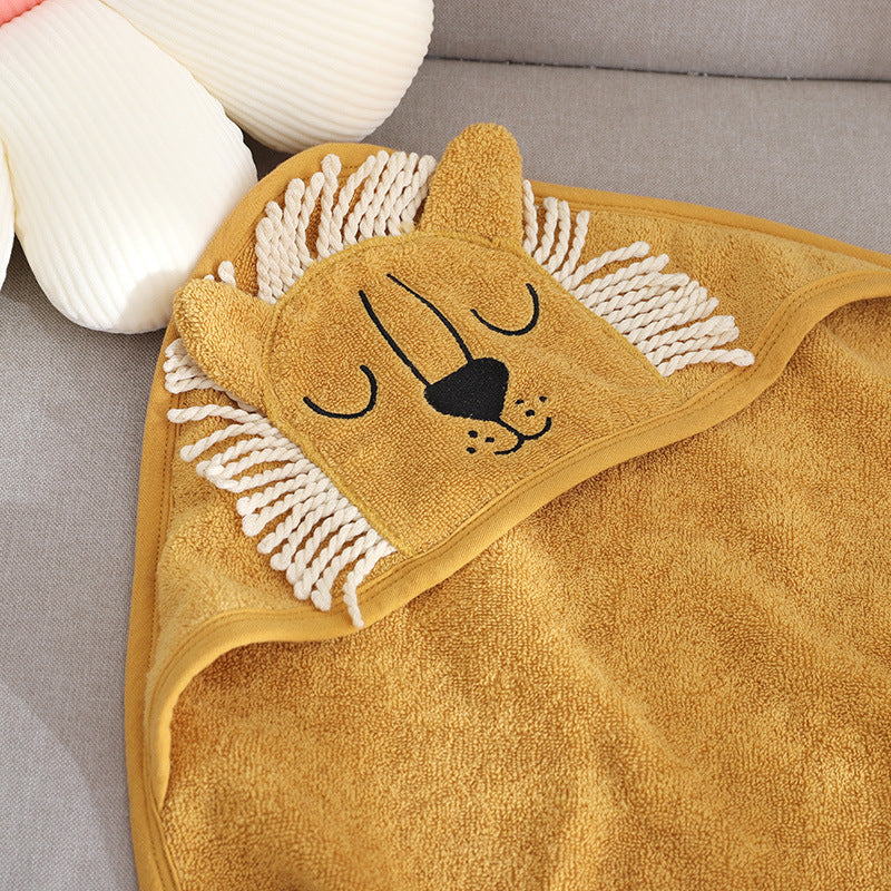 Children's Towel Cloak Cotton Hooded Cute Cartoon