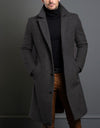 Woolen Men's Mid-length Trench Coat