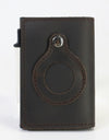AirTag Wallet Anti Theft Bullet Card Bag Multi-functional Rfid Card Holder Men's Leather Slim Wallets For Airtag Air Tag